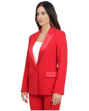 ViCOLO Rote einreiher-jacke klassischer stil