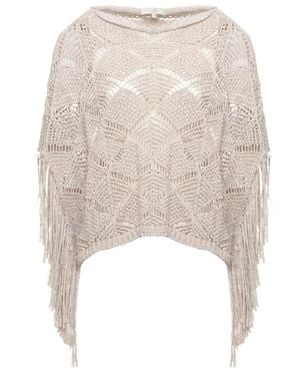 Antonelli Rundhals-Baumwollpullover - Natur