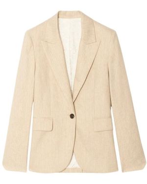 Zadig & Voltaire Jassen ,Katoen Vavy Blazer - Naturel