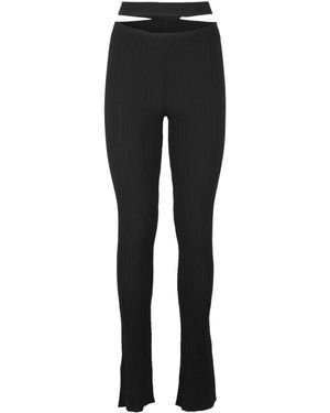 ANDREA ADAMO Skinny Trousers - Black