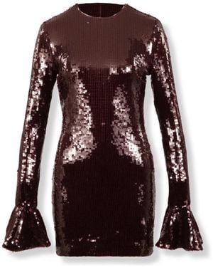 ROTATE BIRGER CHRISTENSEN Sequin Mini Dress - Bruin