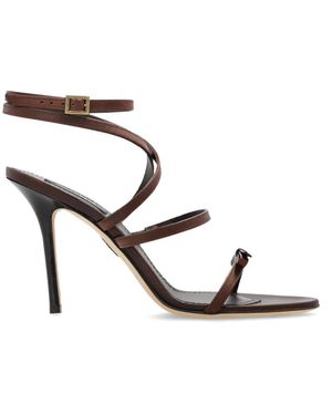 DSquared² Ledersandalen Mit Absatz - Mettallic
