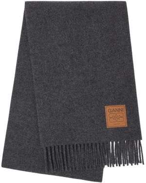 Ganni Winter Scarves - Gris