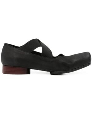 Uma Wang Ballerinas Mit Gekreuzten Riemen - Schwarz