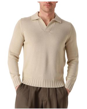 FILIPPO DE LAURENTIIS Truien Leurink Exclusives Polo Skipper Ml Merino E Fine - Naturel