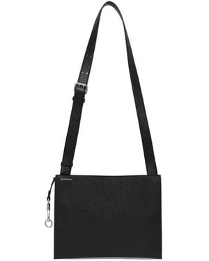 Givenchy Tassen ,Zwart ,Katoen Platte Leren Schoudertas