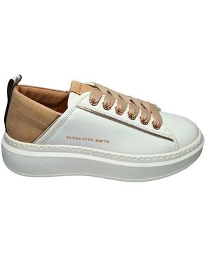 Alexander Smith Schoenen ,Wit ,Leer Wembley Sneaker