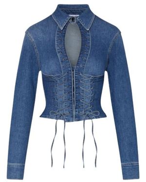 Liu Jo Overhemden ,Blauw ,Midi Kleedjes