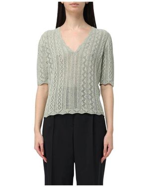 Twinset V-Neck Knitwear - Gris