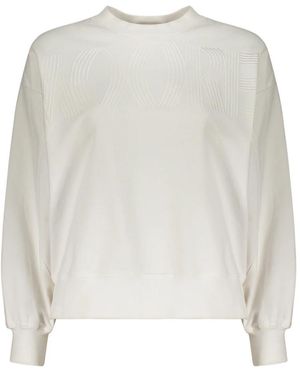 Moorer Baumwoll-Sweatshirt - Weiß