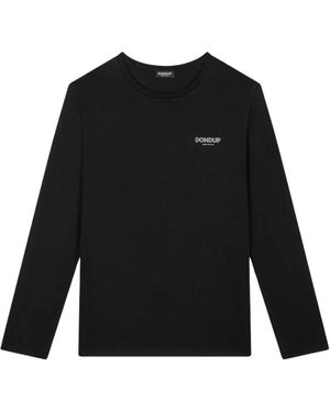 Dondup Long Sleeve T-Shirts - Black
