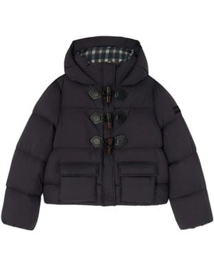 Ganni Jassen ,Zwart ,Nylon Future Nylon Quilt Mini Puffer - Blauw