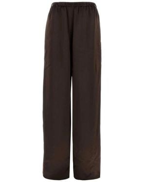 Ferragamo Wide Trousers - Brown