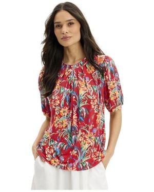 iN FRONT Blouses - Red