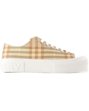 Burberry Lf Jack Low Sneakers - Natural