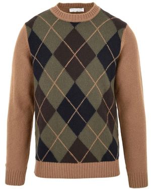 FILIPPO DE LAURENTIIS Round-Neck Knitwear - Green
