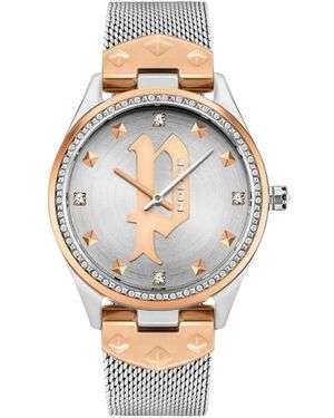 Police Roestvrijstalen Grijze Kwarts Analoge Horloge - Metallic