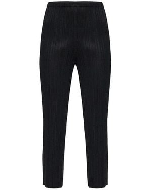 Issey Miyake Cropped Trousers - Zwart