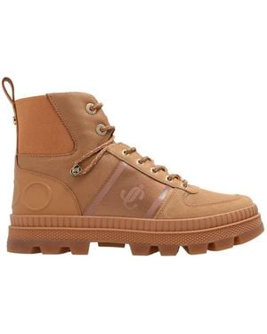 Jimmy Choo Lace-Up Boots - Brown