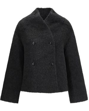 Loulou de Saison Double-Breasted Coats - Nero