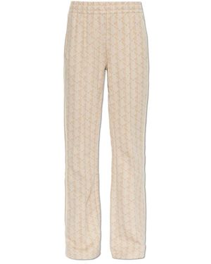 Lacoste Flared Monogram Trainingsbroek - Naturel