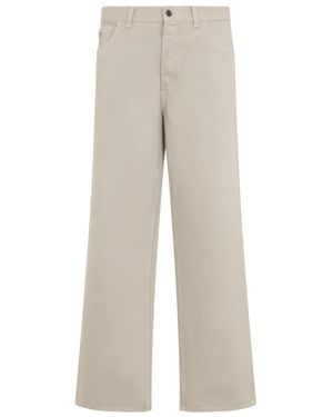 Prada Wide Trousers - Neutro