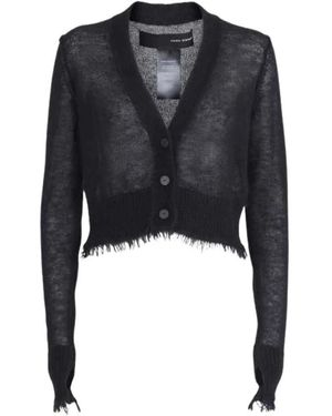 Isabel Benenato Dk52 01 Cardigan - Schwarz