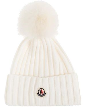 Moncler Beanies - Bianco