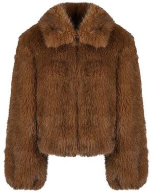 Canadian Faux Fur & Shearling Jackets - Marrone