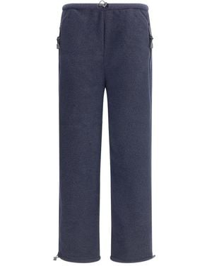 Miu Miu Straight Trousers - Azul