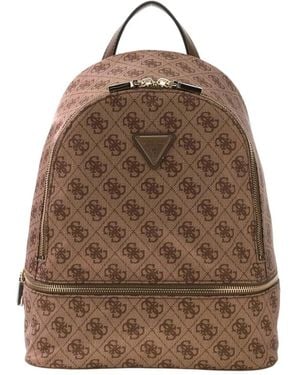 Guess Adrian Logo Rucksack Mittelgroß - Braun