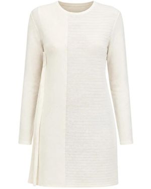 Nenette Knitted Dresses - White