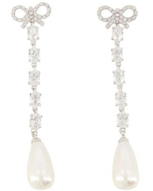 Self-Portrait Earrings - White