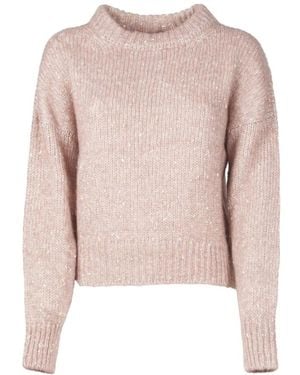 Attic And Barn Round-Neck Knitwear - Rosa