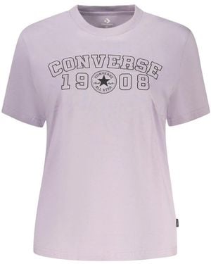 Converse Kurzarm-T-Shirt - Lila