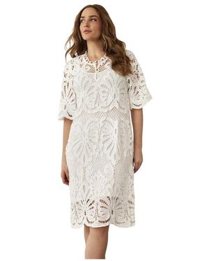 iN FRONT Midi Dresses - Bianco