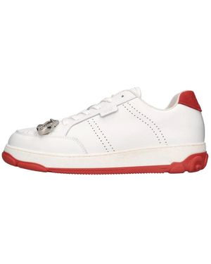 Gcds Nami Leren Sneakers - Wit