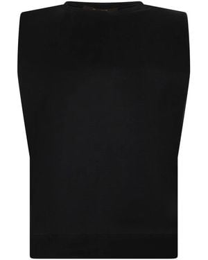 Moorer Sleeveless Tops - Black