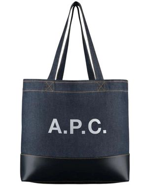 A.P.C. Tote Axel Ew - Blauw