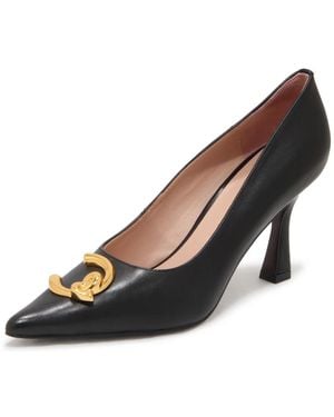 Coccinelle Pump Glad Leer - Zwart