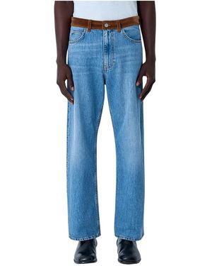 Marni Jeans Met Fluwelen Riem - Blauw