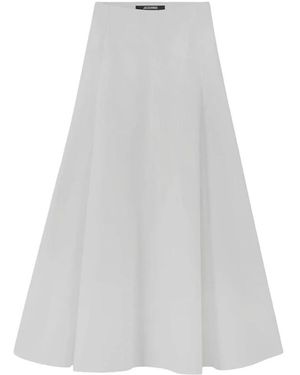 Jacquemus Rokken ,Wit ,Katoen La Jupe Triangle - Grijs