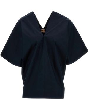 Plan C V-Back Top - Blauw
