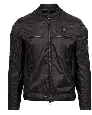 Blauer Jassen ,Zwart ,Technische Stof Jas