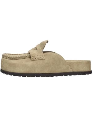 Ash Wildleder Sabot - Natur