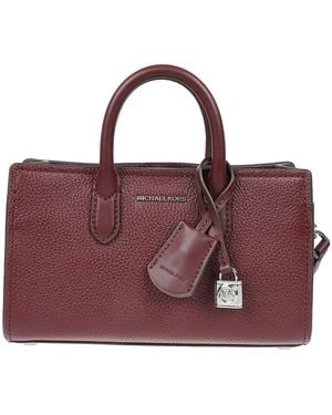 Michael Kors Oxblood Lederhandtasche Mit Charme - Lila