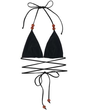 Magda Butrym Triangle Bikini Top Re 26 - Schwarz