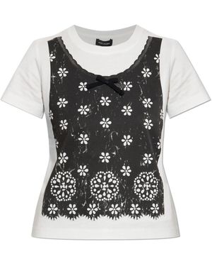 Marc Jacobs T-Shirt Met Print - Zwart