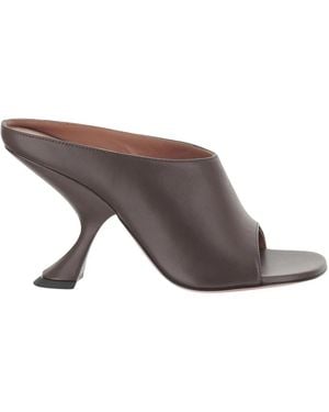 AMINA MUADDI Heeled Mules - Grey