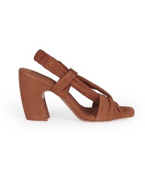 Cortana High Heel Sandals - Brown